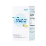 Atomy Alaska E-Omega3 180 softgels product packaging box with nutrition information